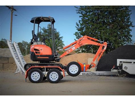 mini excavator weight with trailer